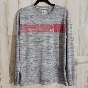 NBA Men's Size Medium Long Sleeve Activewear Shirt Lightweight Causal